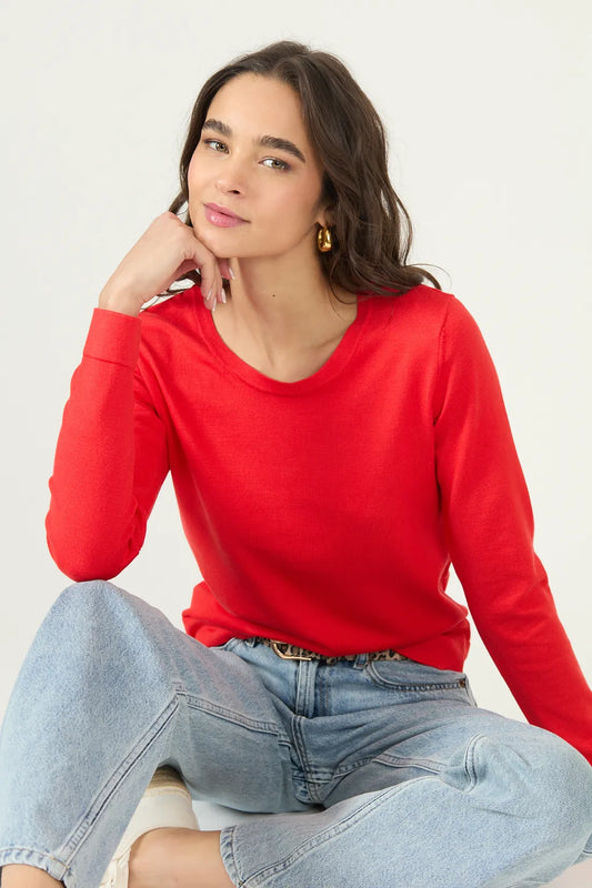 Sweater Manga Larga Rojo