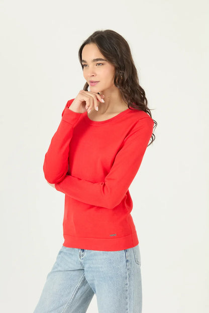 Sweater Manga Larga Rojo