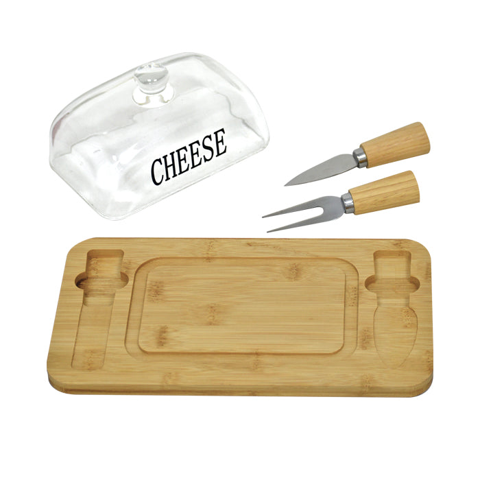 Tabla Quesera con Accesorios Wood