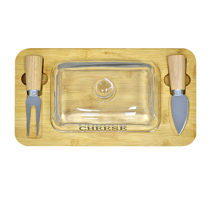 Tabla Quesera con Accesorios Wood