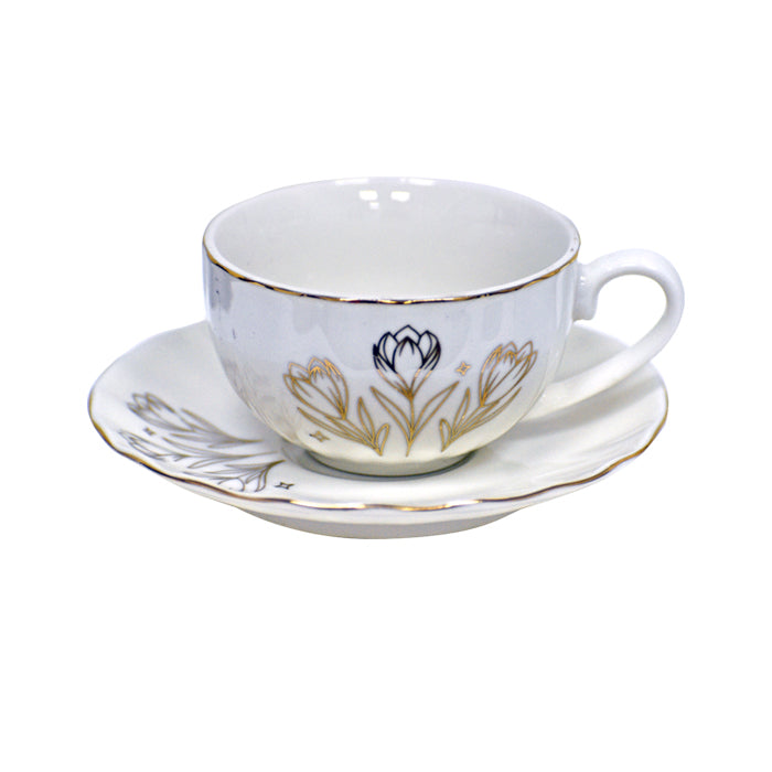 Set Tazas Café Porcelana Roses