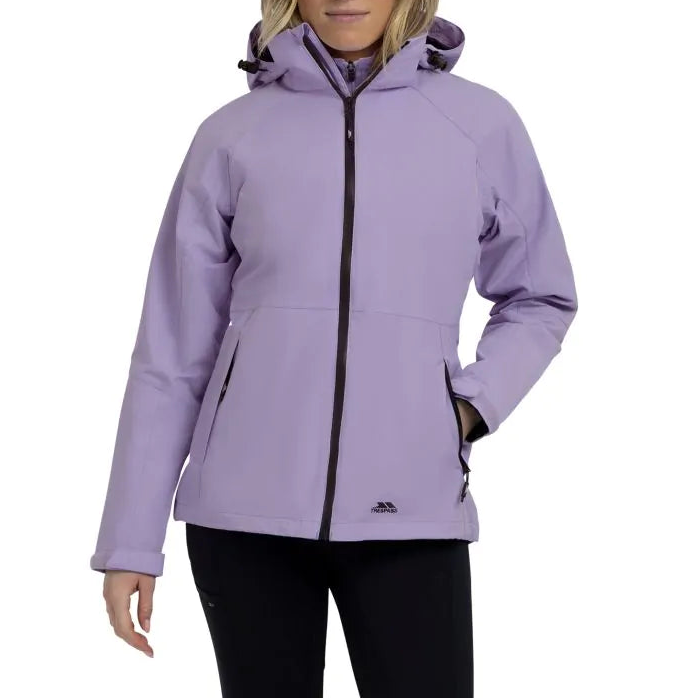 Cortaviento Mujer Con Cierre y Gorro Tilbury Lila
