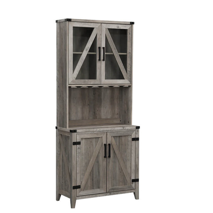 Vitrina 4 Puertas Grey Wash