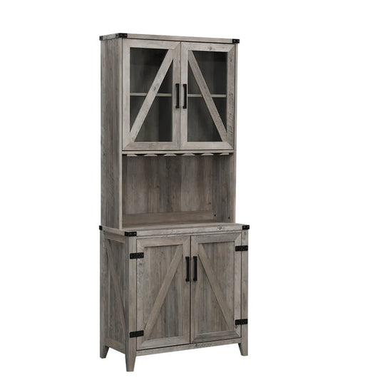 Vitrina 4 Puertas Grey Wash