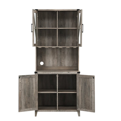 Vitrina 4 Puertas Grey Wash
