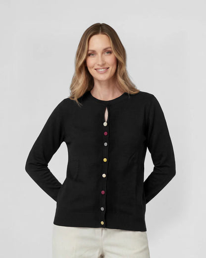 Sweater Mujer Josefina Regular Cuello Redondo Manga Suelta Negro