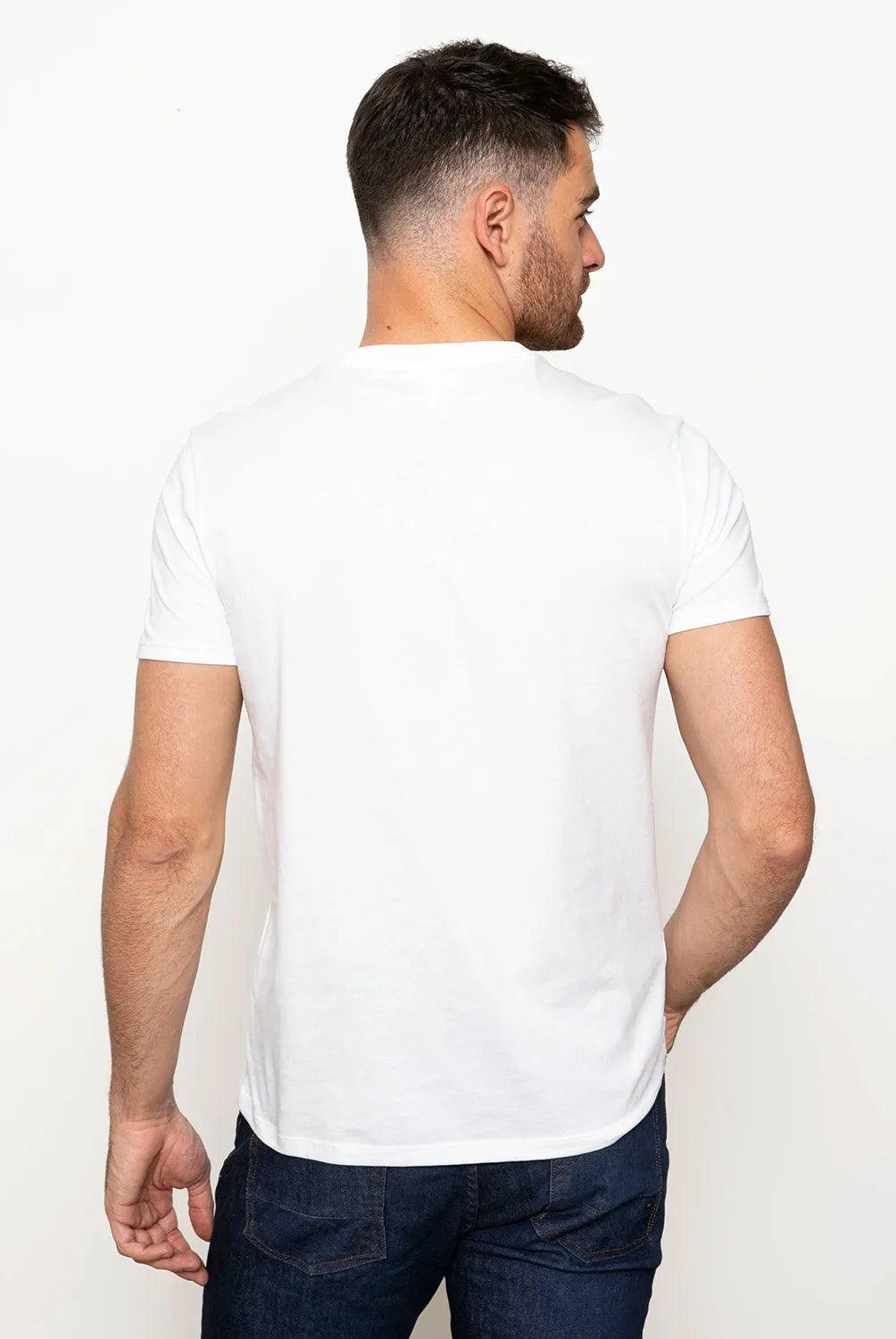 polera-hombre-shirts-algodón-blanca