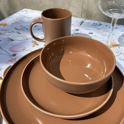 Juego De Vajilla 16 piezas Loza Cerámica Coffee
