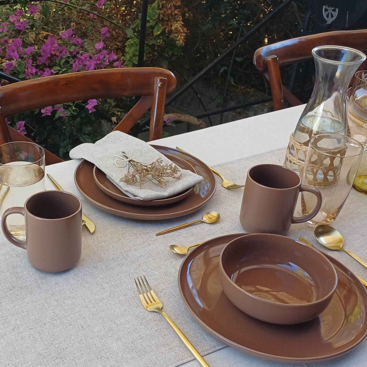 Juego De Vajilla 16 piezas Loza Cerámica Coffee