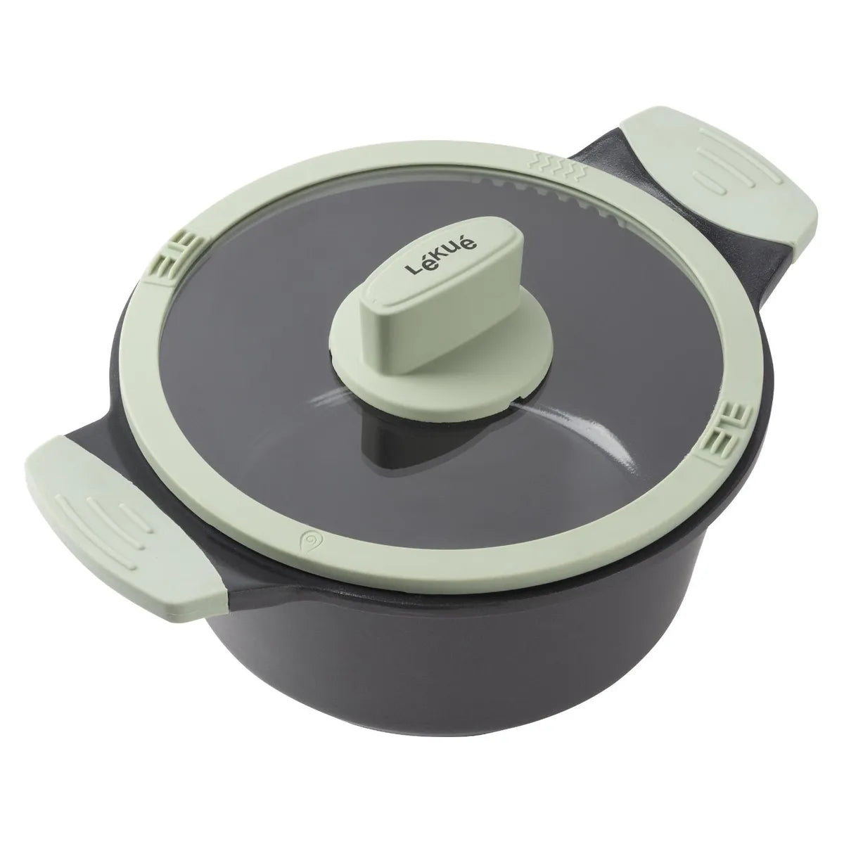 Olla 20 Cm Con Tapa Antiadherente Lekue