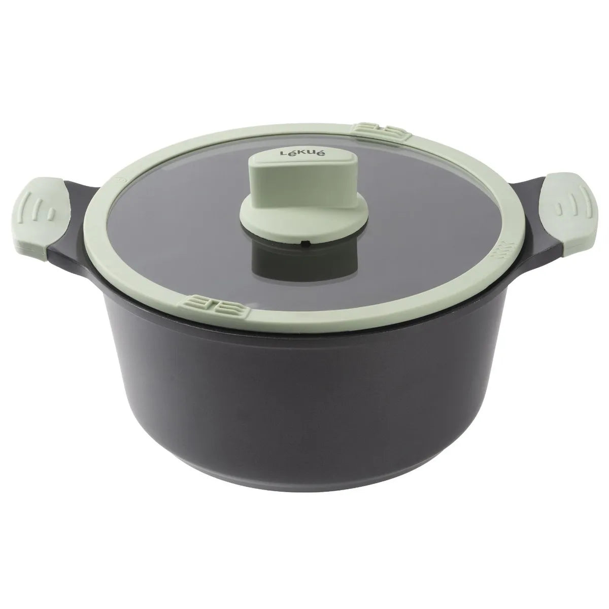 Olla 24 Cm Con Tapa Antiadherente Lekue