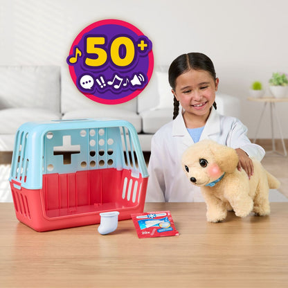 Cachorro Interactivo Little Live Pets Ouchies: Cooper el Perrito Labrador Retriever