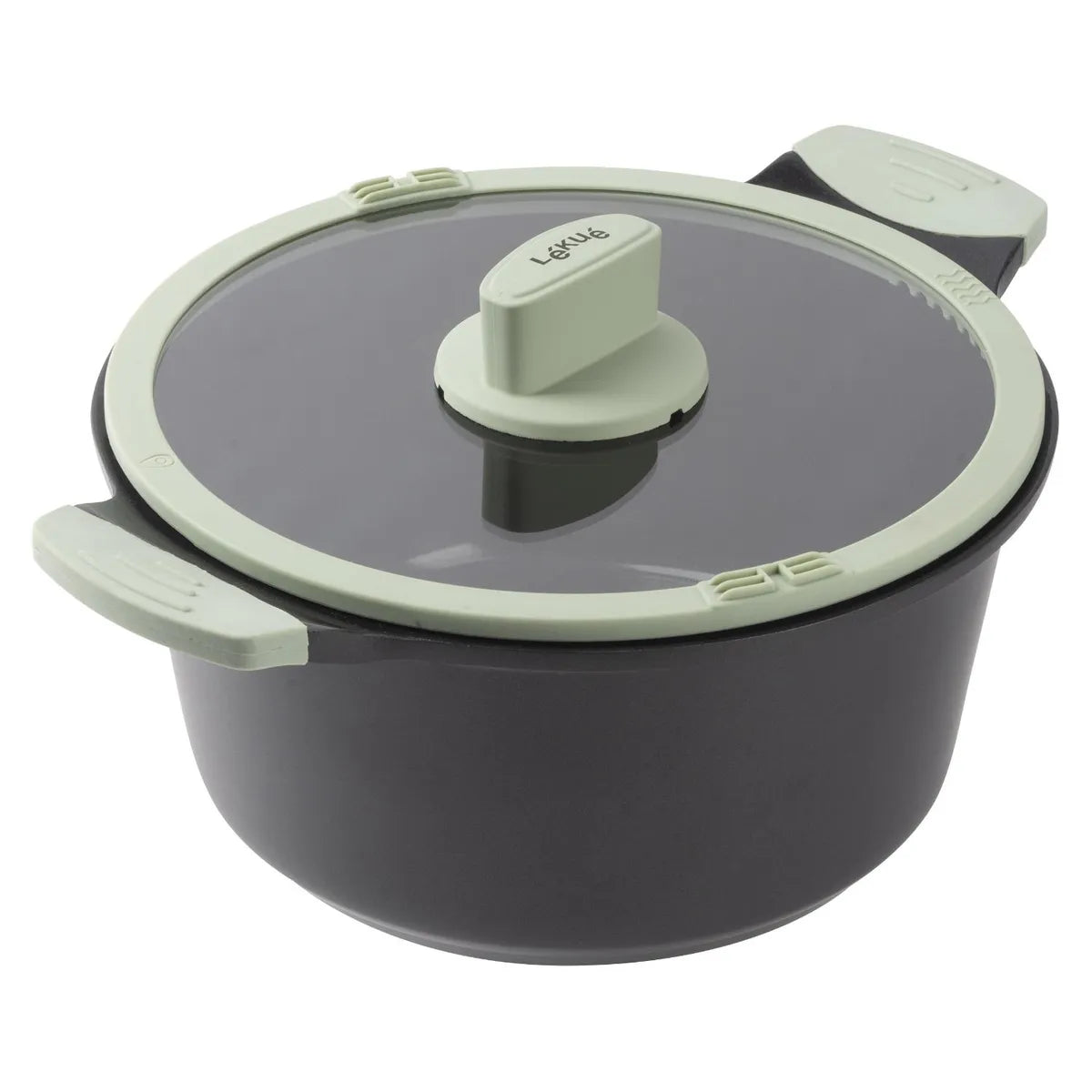Olla 24 Cm Con Tapa Antiadherente Lekue