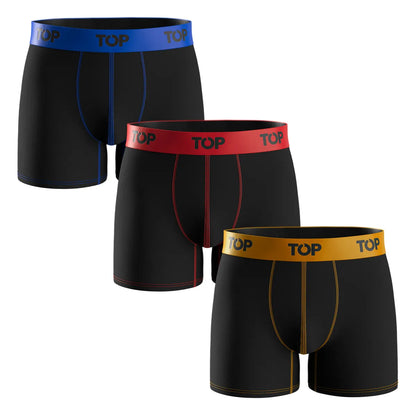 Tripack Bóxer Medio Hombre Algodón PK C21