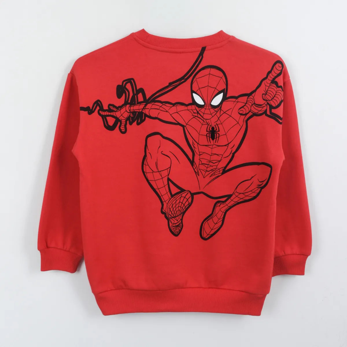 Polerón Cerrado Niño Spiderman Back Print Rojo