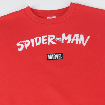 Polerón Cerrado Niño Spiderman Back Print Rojo