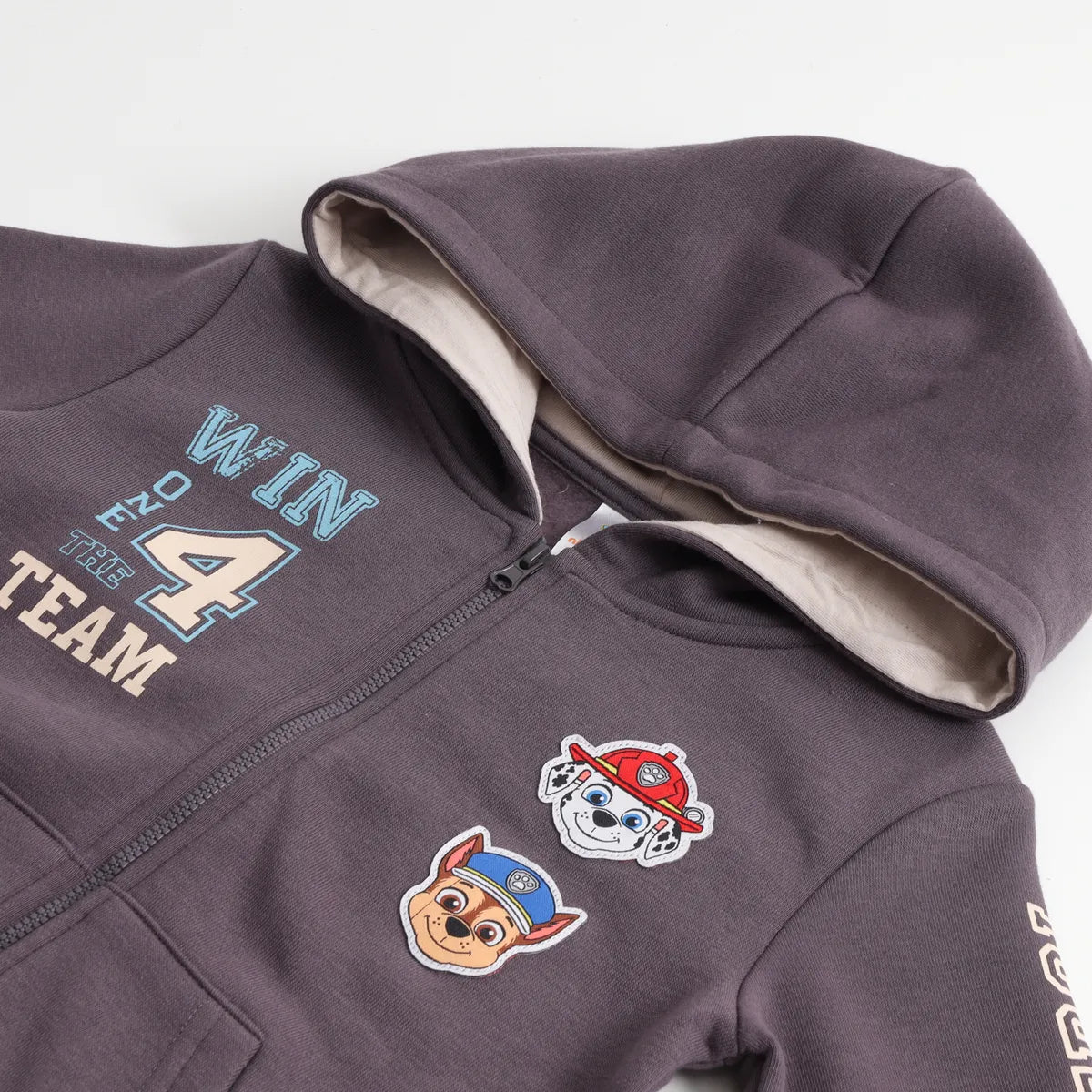 Polerón Cierre Niño Hoodie Chase & Marshall Gris