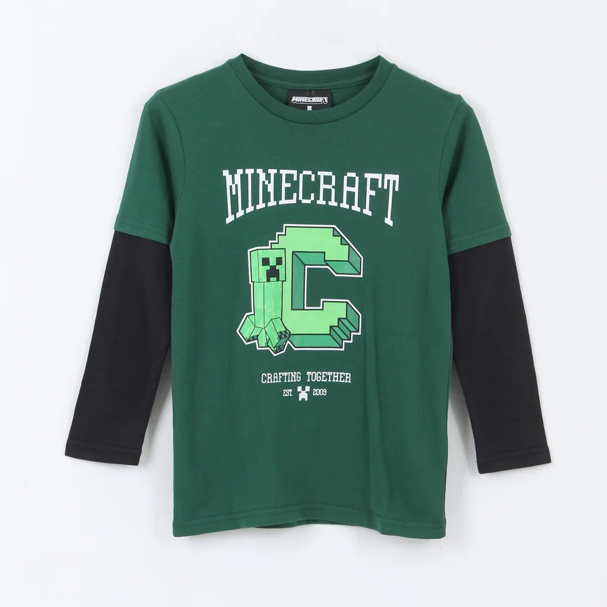 Polera Doble Manga Niño Creeper Verde