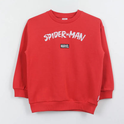 Polerón Cerrado Niño Spiderman Back Print Rojo