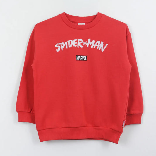 Polerón Cerrado Niño Spiderman Back Print Rojo