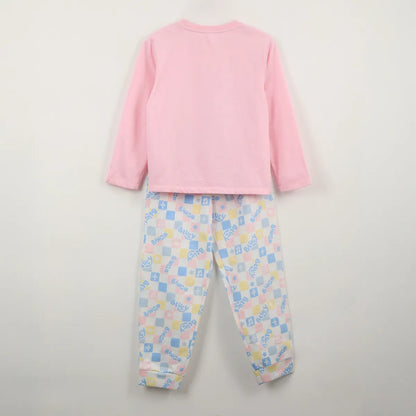 Pijama Manga Larga Niña Shake It Rosado