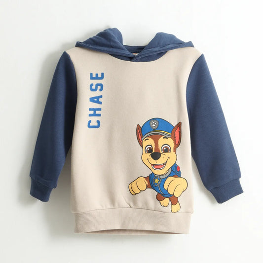Polerón Cerrado Niño Hoodie Chase Beige