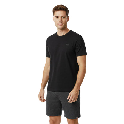 Pijama Hombre Verano Algodón  Negro/Gris