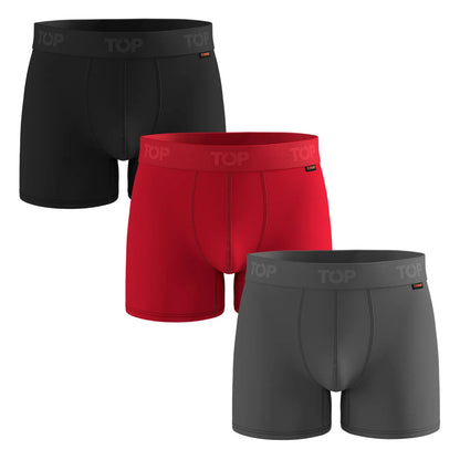 Tripack Bóxer Hombre  Medio Algodón Cobre C7