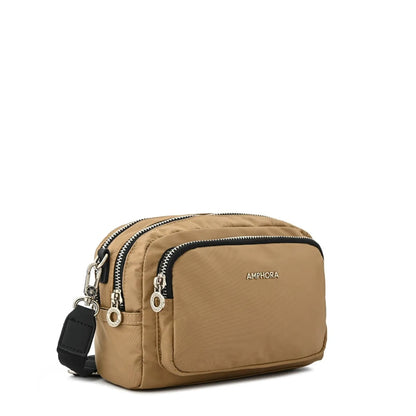 Cartera Mujer Bandolera Mediana Karina Beige Oscuro
