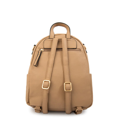 Mochila Mujer Filomena Mediana Beige Oscuro