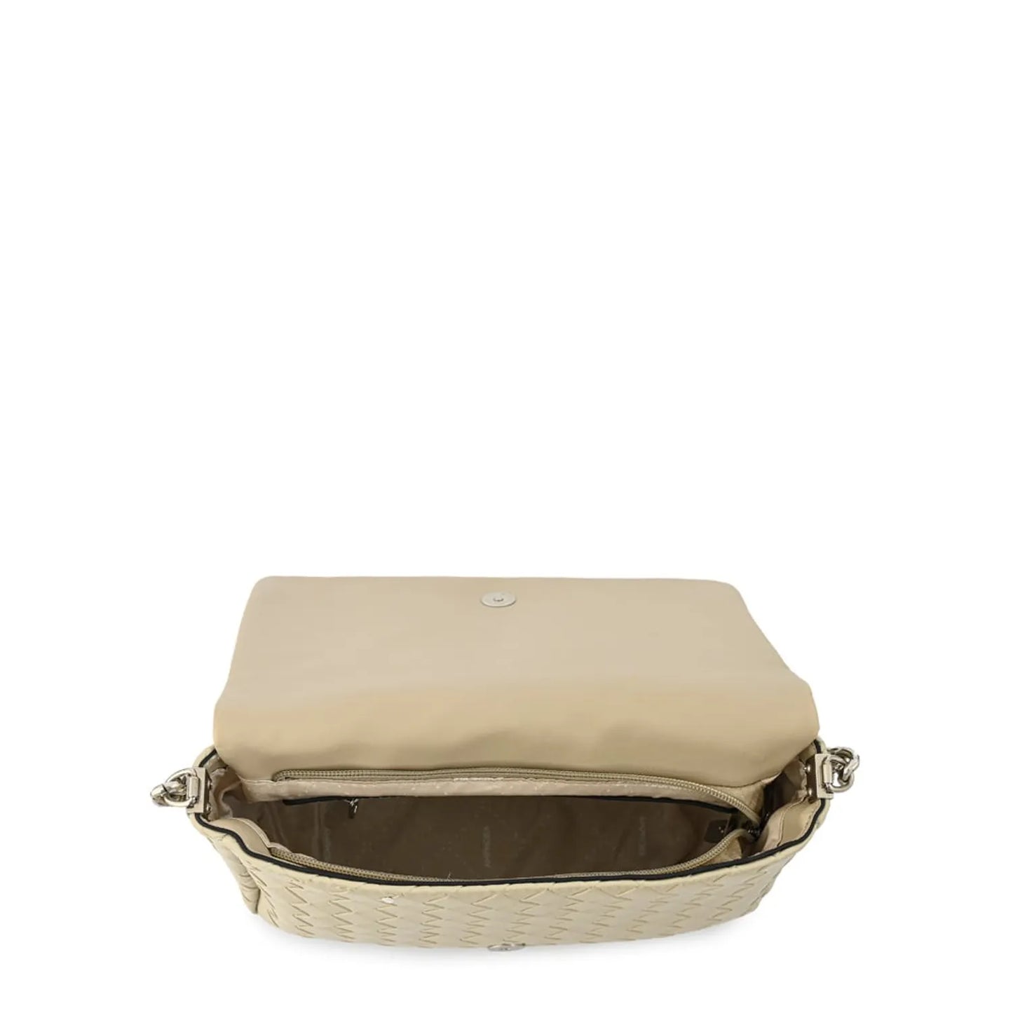 Cartera Mujer Bandolera Con Tapa Mediana Bercy Beige