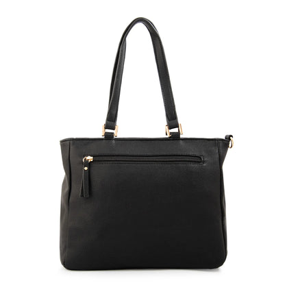 Cartera Mujer Dos Asas Filomena Mediana Negro