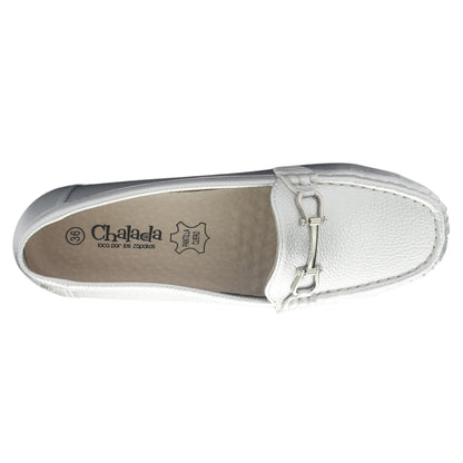 Mocasin Mujer Plateado Casual Malu-2
