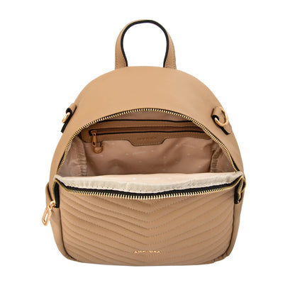 Mochila Mujer Filomena Mediana Beige Oscuro