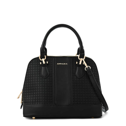 Cartera Mujer Dos Asas Mediana Ramona Negro