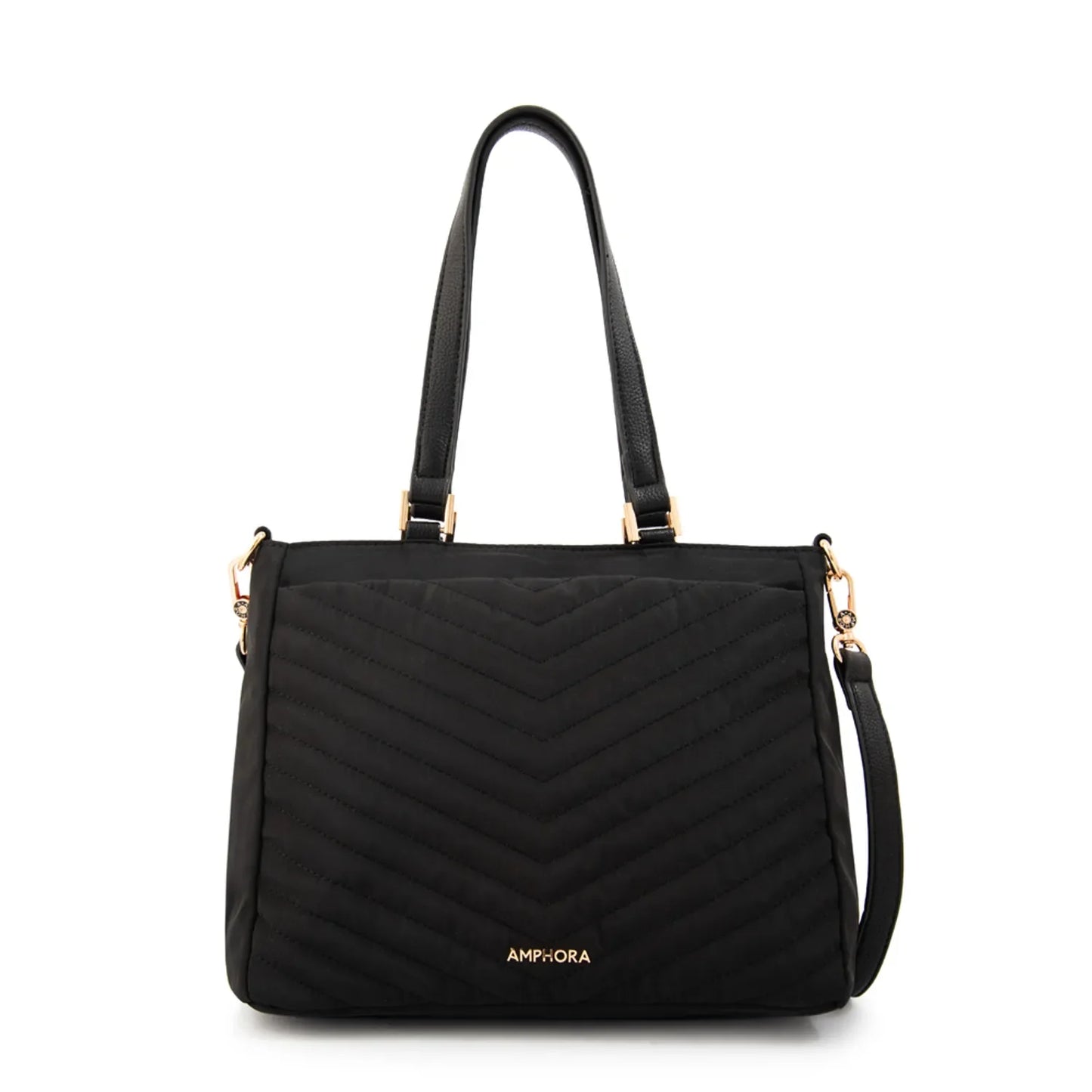 Cartera Dos Asas filomena mediana negro especial