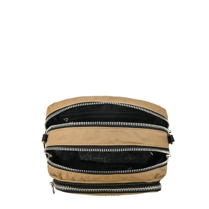 Cartera Mujer Bandolera Mediana Karina Beige Oscuro