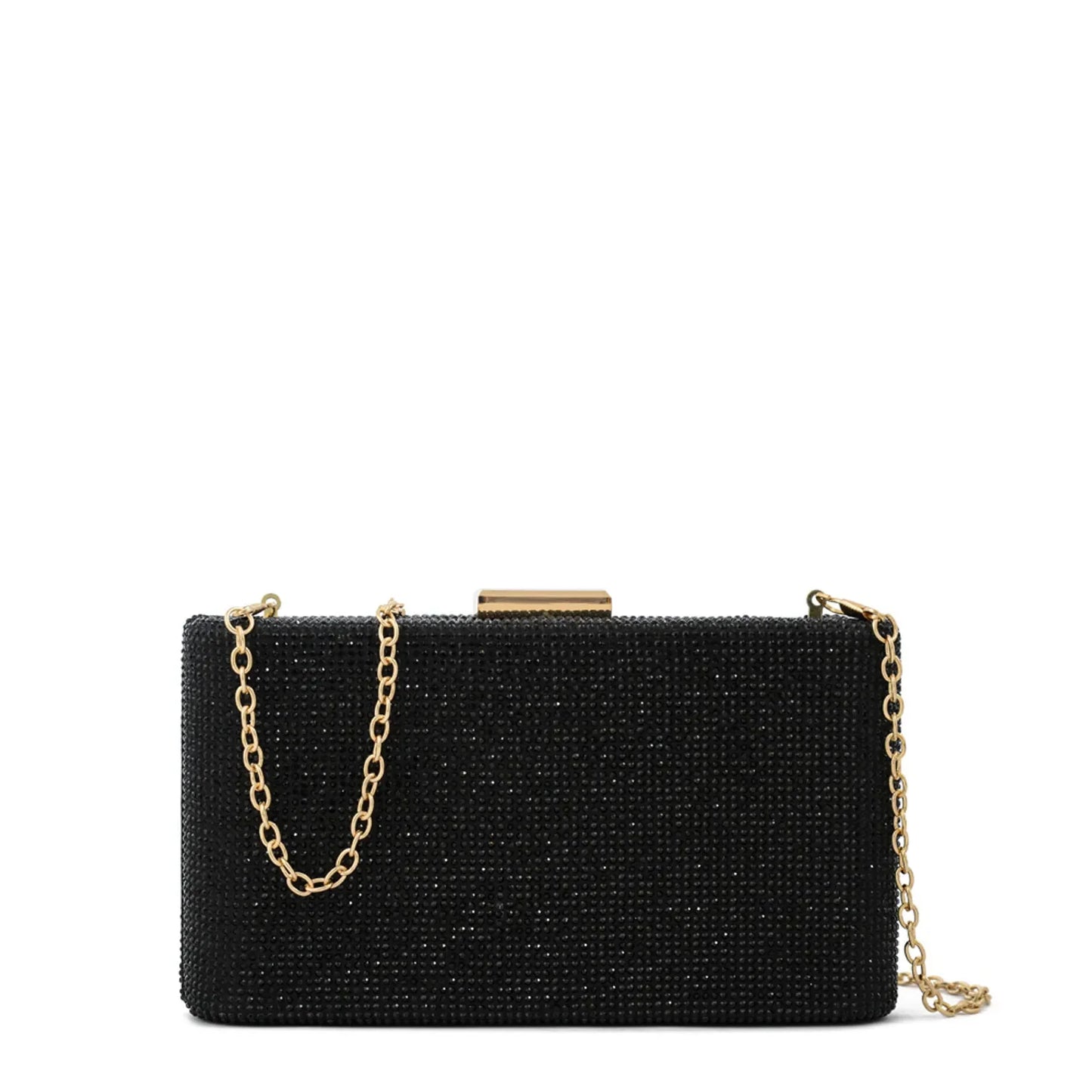 Cartera Mujer Fiesta Oxidiana Pequeña Negro