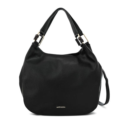 Cartera Mujer Dos Asas Grande Vermel Negro