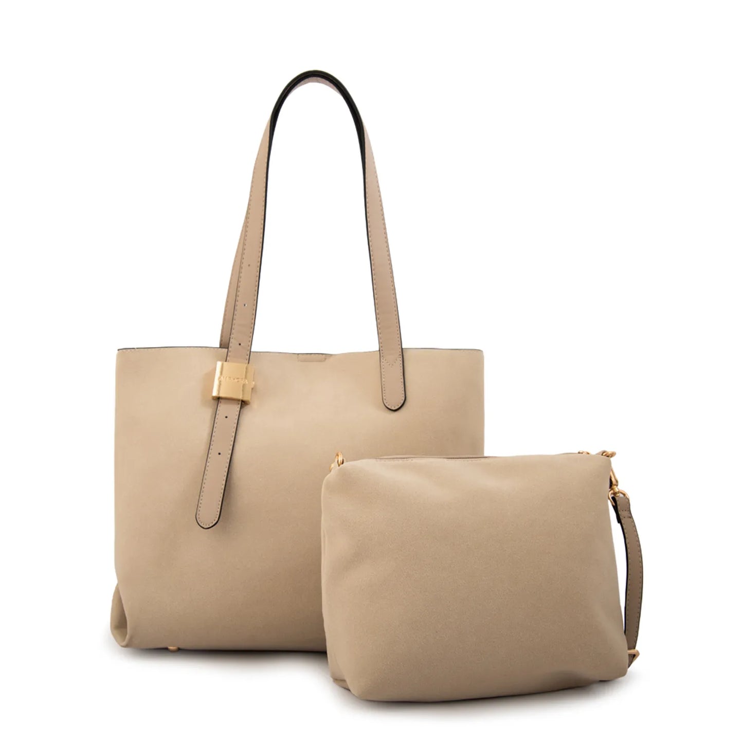 Cartera Mujer Dos Asas Brisy Grande Beige