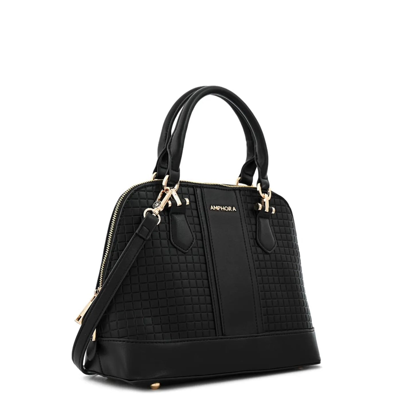 Cartera Mujer Dos Asas Mediana Ramona Negro