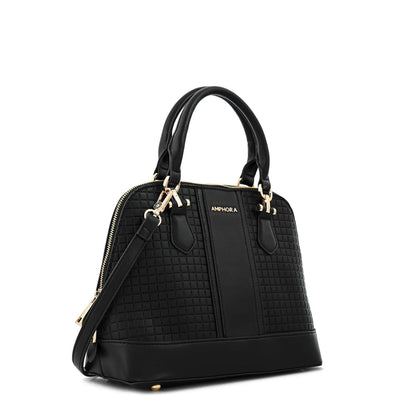 Cartera Mujer Dos Asas Mediana Ramona Negro