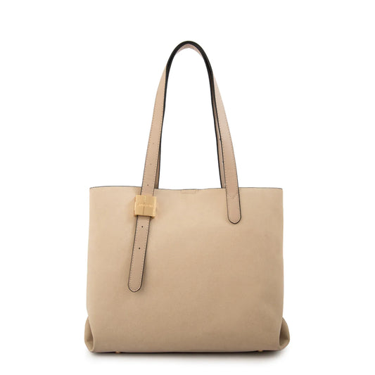 Cartera Mujer Dos Asas Brisy Grande Beige