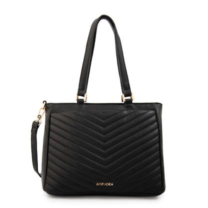 Cartera Mujer Dos Asas Filomena Mediana Negro