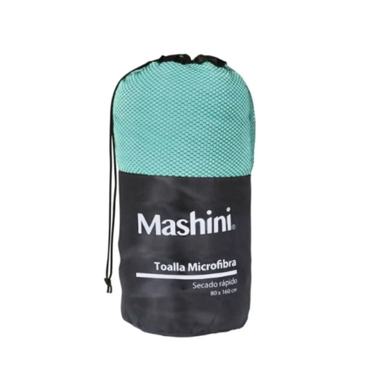 Toalla Mashini Flúor De Secado Rápido 80x160 Deportiva playa Turquesa