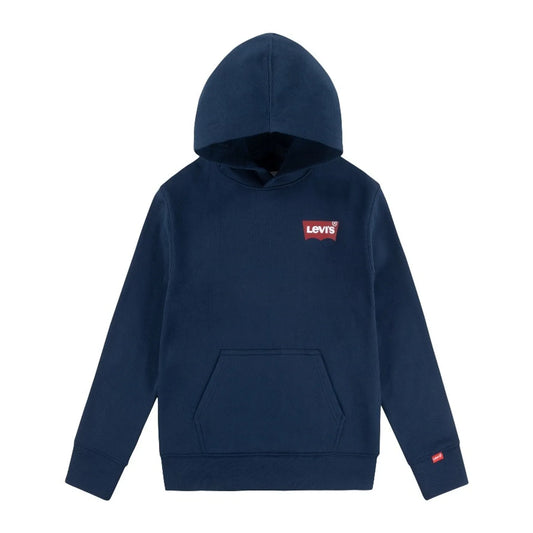 Poleron Niño Hoodie Small Logo Azul