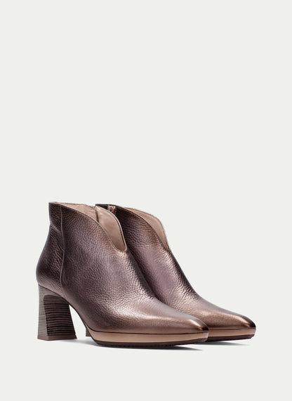 Botín Mujer atlanta taupe metalizado