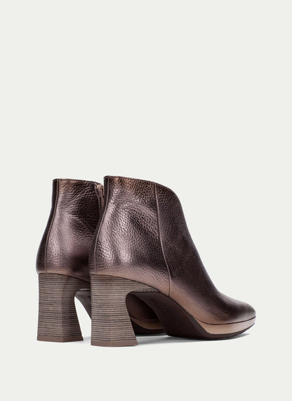 Botín Mujer atlanta taupe metalizado