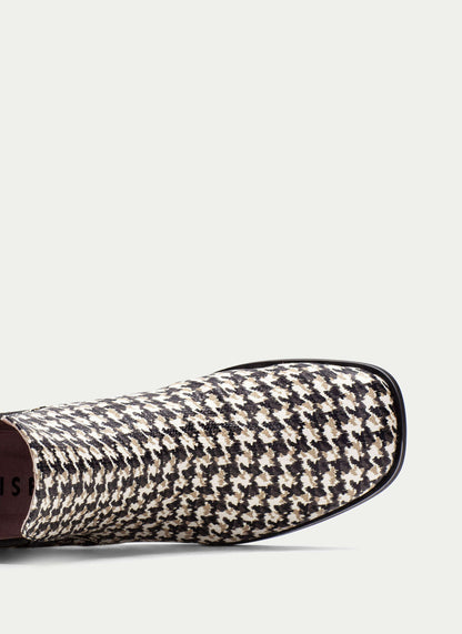 Botín Mujer marsella blanco negro