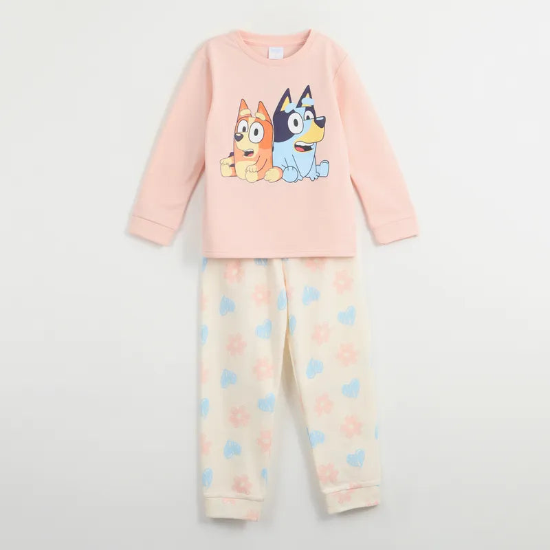 pijama-niña-flowers-rosado-bluey